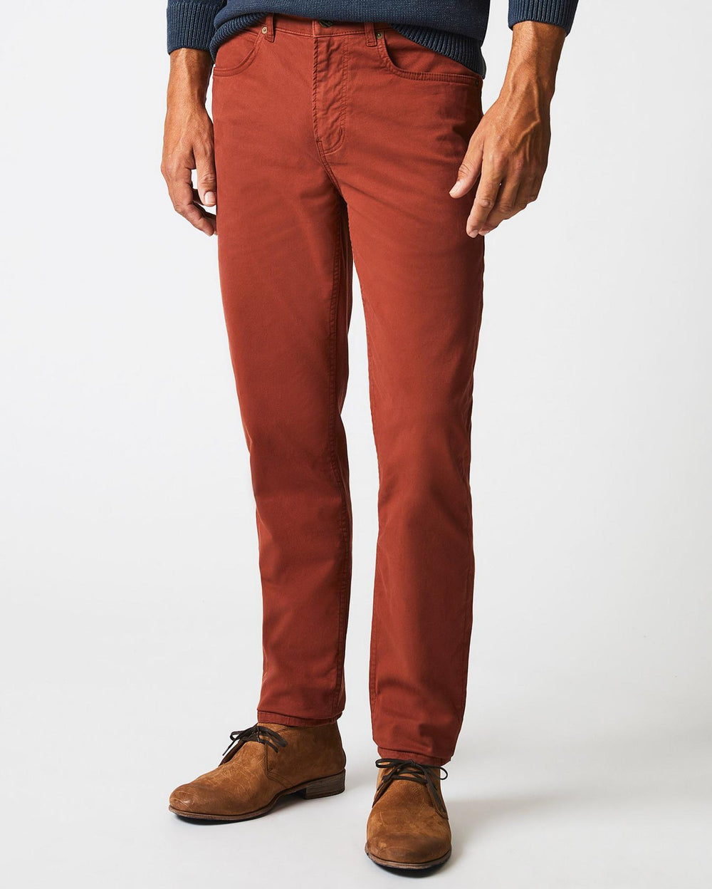Men 5 Pocket Pant Rust Red | Billy Reid Bottoms