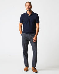 Men American Pique Sweater Polo Navy | Billy Reid Polos, Tees & Henleys