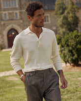 Men American Rugby Sweater Polo Tinted White | Billy Reid Polos, Tees & Henleys