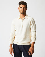 Men American Rugby Sweater Polo Tinted White | Billy Reid Polos, Tees & Henleys