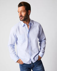 Men Arnie Oxford Shirt Light Grey | Billy Reid Shirting