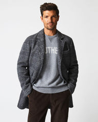 Men Astor Coat Charcoal | Billy Reid Jackets & Outerwear