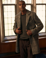 Men Astor Coat Charcoal | Billy Reid Jackets & Outerwear