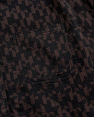 Men Baselines Jacquard Tuscumbia Shirt Black/brown | Billy Reid Shirting