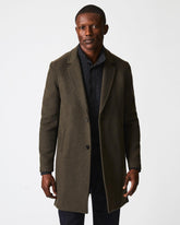 Men Boiled Wool Jordan Coat Olive | Billy Reid Jackets & Outerwear