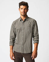 Men Boucle Check Tuscumbia Shirt Green/black | Billy Reid Shirting