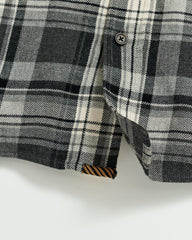 Men Brushed Bold Plaid Tuscumbia Shirt Grey/black | Billy Reid Shirting