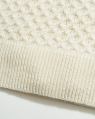 Men Cashmere Honeycomb Turtleneck Natural | Billy Reid Sweaters & Sweatshirts