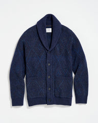 Men Chevron Ranch Cardigan Navy | Billy Reid Sweaters & Sweatshirts