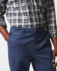 Men Chino Pant Carbon Blue | Billy Reid Bottoms