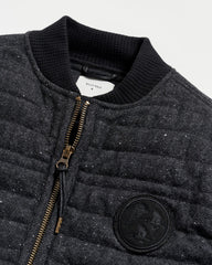 Men Collegiate Bomber Black Tweed | Billy Reid Jackets & Outerwear