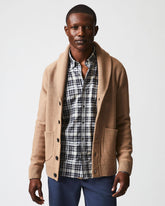 Men Collegiate Cardigan Camel Heather | Billy Reid Sweaters & Sweatshirts