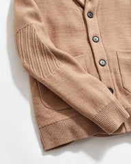 Men Collegiate Cardigan Camel Heather | Billy Reid Sweaters & Sweatshirts