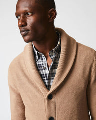 Men Collegiate Cardigan Camel Heather | Billy Reid Sweaters & Sweatshirts