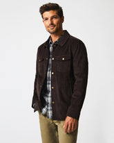 Men Corduroy Mo Shirt Jacket Chocolate | Billy Reid Jackets & Outerwear