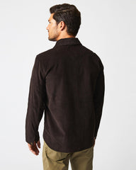 Men Corduroy Mo Shirt Jacket Chocolate | Billy Reid Jackets & Outerwear