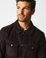 Men Corduroy Mo Shirt Jacket Chocolate | Billy Reid Jackets & Outerwear