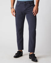Men Cotton Linen 5 Pocket Pant Carbon Blue | Billy Reid Bottoms