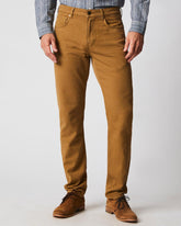 Men Cotton Linen 5 Pocket Pant Dark Tan | Billy Reid Bottoms