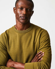 Men Dover Sweatshirt Olive Drab | Billy Reid Sweaters & Sweatshirts