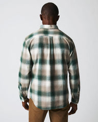 Men Flannel Bold Plaid Tuscumbia Shirt Bd Natural/green | Billy Reid Shirting