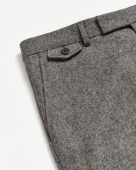 Men Flat Front Trouser Charcoal Grey | Billy Reid Suiting