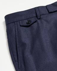Men Flat Front Trouser Dark Navy | Billy Reid Suiting