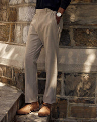 Men Flat Front Trouser Grey | Billy Reid Suiting