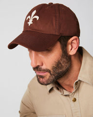 Men Fleur De Lis Cap Billys Brown | Billy Reid Accessories