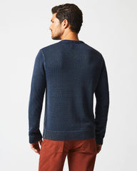 Men Garment Dyed Henley Sweater Carbon Blue | Billy Reid Polos, Tees & Henleys