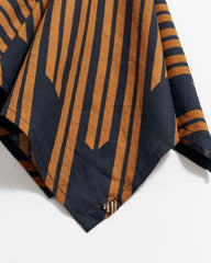 Men Heirloom Stripe Bandana Black/gold | Billy Reid Accessories