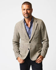 Men Herringbone Leo Jacket Brown | Billy Reid Suiting