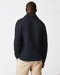 Men Honeycomb Cardigan Charcoal | Billy Reid Sweaters & Sweatshirts