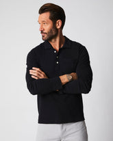 Men Long Sleeve Pensacola Polo Black | Billy Reid Polos, Tees & Henleys