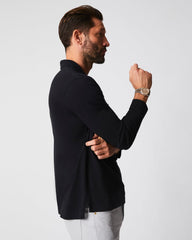 Men Long Sleeve Pensacola Polo Black | Billy Reid Polos, Tees & Henleys