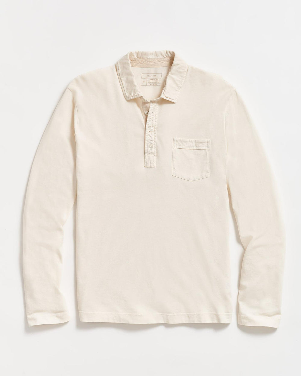 Men Long Sleeve Pensacola Polo Tinted White | Billy Reid Polos, Tees & Henleys
