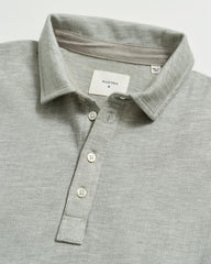 Men L/S Herringbone Polo Light Grey | Billy Reid Polos, Tees & Henleys