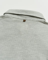 Men L/S Herringbone Polo Light Grey | Billy Reid Polos, Tees & Henleys