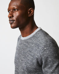 Men L/S Rib Tee Heather Grey | Billy Reid Polos, Tees & Henleys