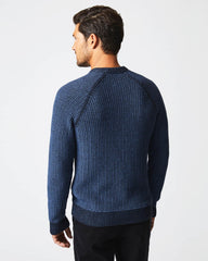 Men Marled Crewneck Sweater Carbon Blue | Billy Reid Sweaters & Sweatshirts