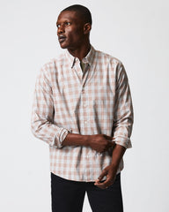 Men Melange Grid Plaid Tuscumbia Shirt Hidden Bd Grey/ginger | Billy Reid Shirting