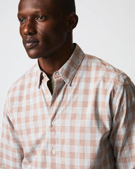 Men Melange Grid Plaid Tuscumbia Shirt Hidden Bd Grey/ginger | Billy Reid Shirting