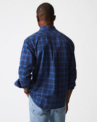 Men Melange Shadow Plaid Tuscumbia Shirt Blue/red | Billy Reid Shirting