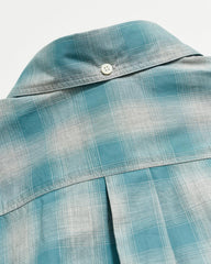 Men Melange Shadow Plaid Tuscumbia Shirt Grey/smoke Blue | Billy Reid Shirting