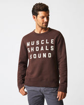 Men Muscle Shoals Sound Crew Dark Brown | Billy Reid Sweaters & Sweatshirts