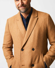 Men Officers Coat Camel | Billy Reid Jackets & Outerwear