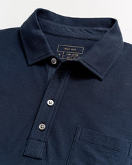 Men Pique Pensacola Polo Carbon Blue | Billy Reid Polos, Tees & Henleys