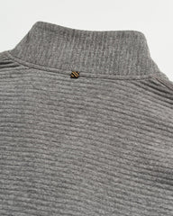 Men Quilted Half Zip Medium Grey | Billy Reid Sweaters & Sweatshirts