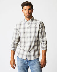 Men Shadow Plaid Tuscumbia Shirt Hidden Bd Grey/natural | Billy Reid Shirting