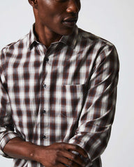 Men Shadow Plaid Tuscumbia Shirt Natural/multi | Billy Reid Shirting